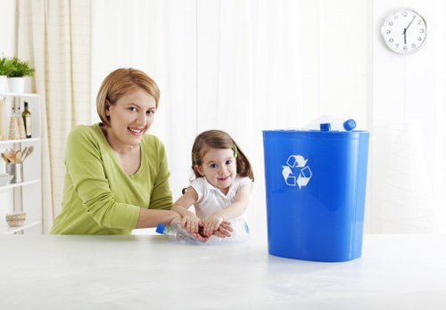 Eco-friendly waste sorting and recycling process in Coney Hall