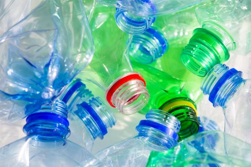 Recyclable materials being sorted for recycling