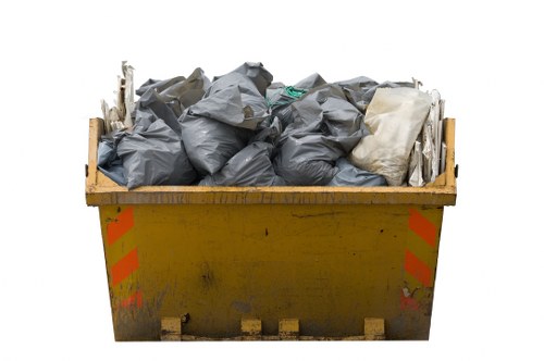 Clean and organized workplace with effective waste management